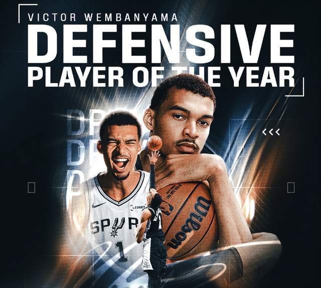 文班亚马全票当选DPOY，杜兰特伤情成疑，东契奇